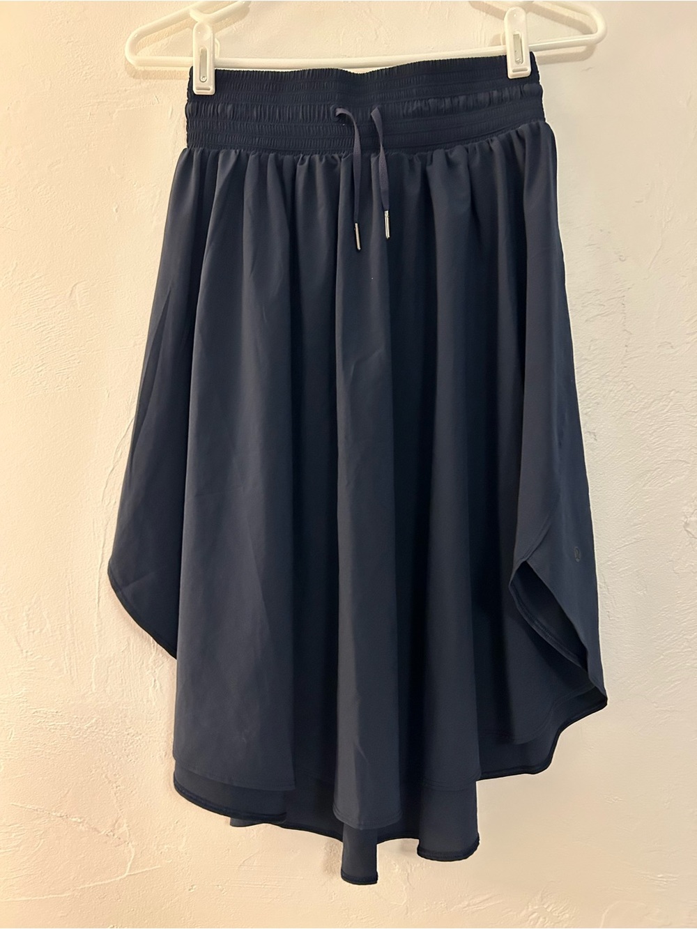 Lululemon Everyday Skirt Women's Navy Drawstring Waist Full Skirt 4